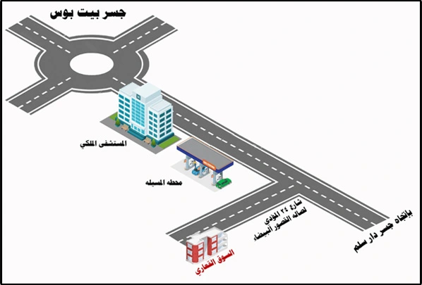 صوره لخريطة عنوان مكتب السوق العقاري في صنعاء اليمن